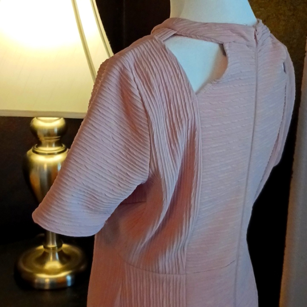 Asos pink dress size 6 bodycon midi - Picture 8 of 9